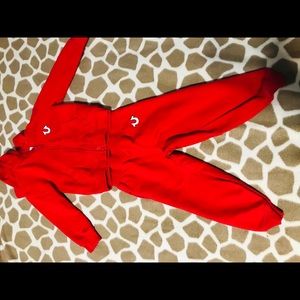 Authentic true religion matching jumpsuit set